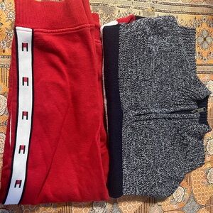 Tommy Hilfiger 2pc set sweater and sweatpants for boys size 5
